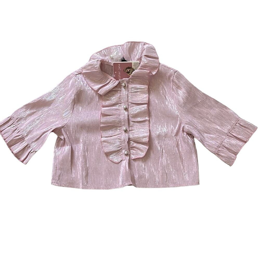 sister jane pink ruffle top